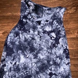 Tie Dye Cross Front Tank